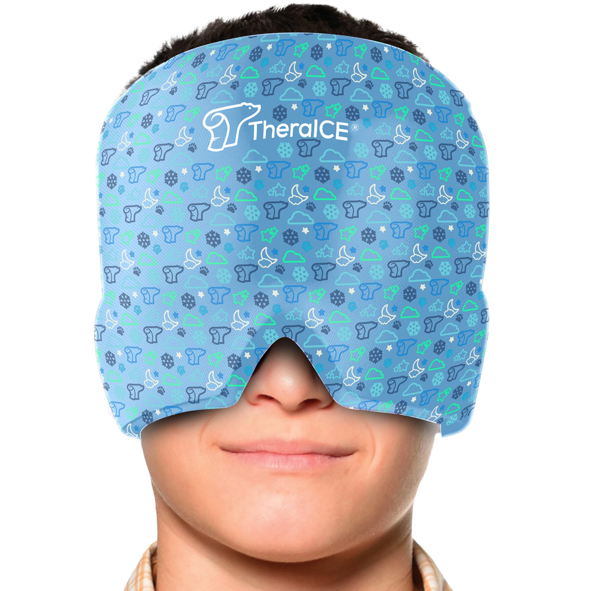 Buy now TheraICE Headache Relief Cap, Migraine Ice Pack Mask Products, Women Cooling Gel Hat, Face Cold Compress Head Wrap for Her Stress. Great Birthday Gift for Mom, Sister, Grandma, Girlfriend, & Teacher Junior Headache Hat 1 at indiglob india