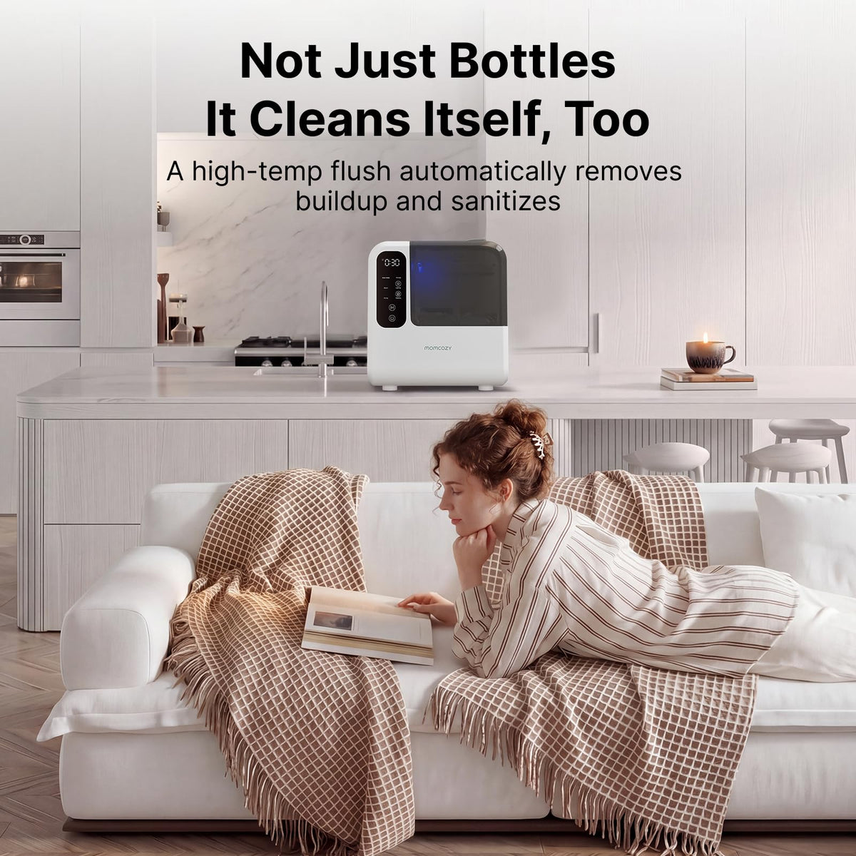 Momcozy DeepClean D8 Bottle Washer, Sterilizer & Dryer - Precision Cleaning