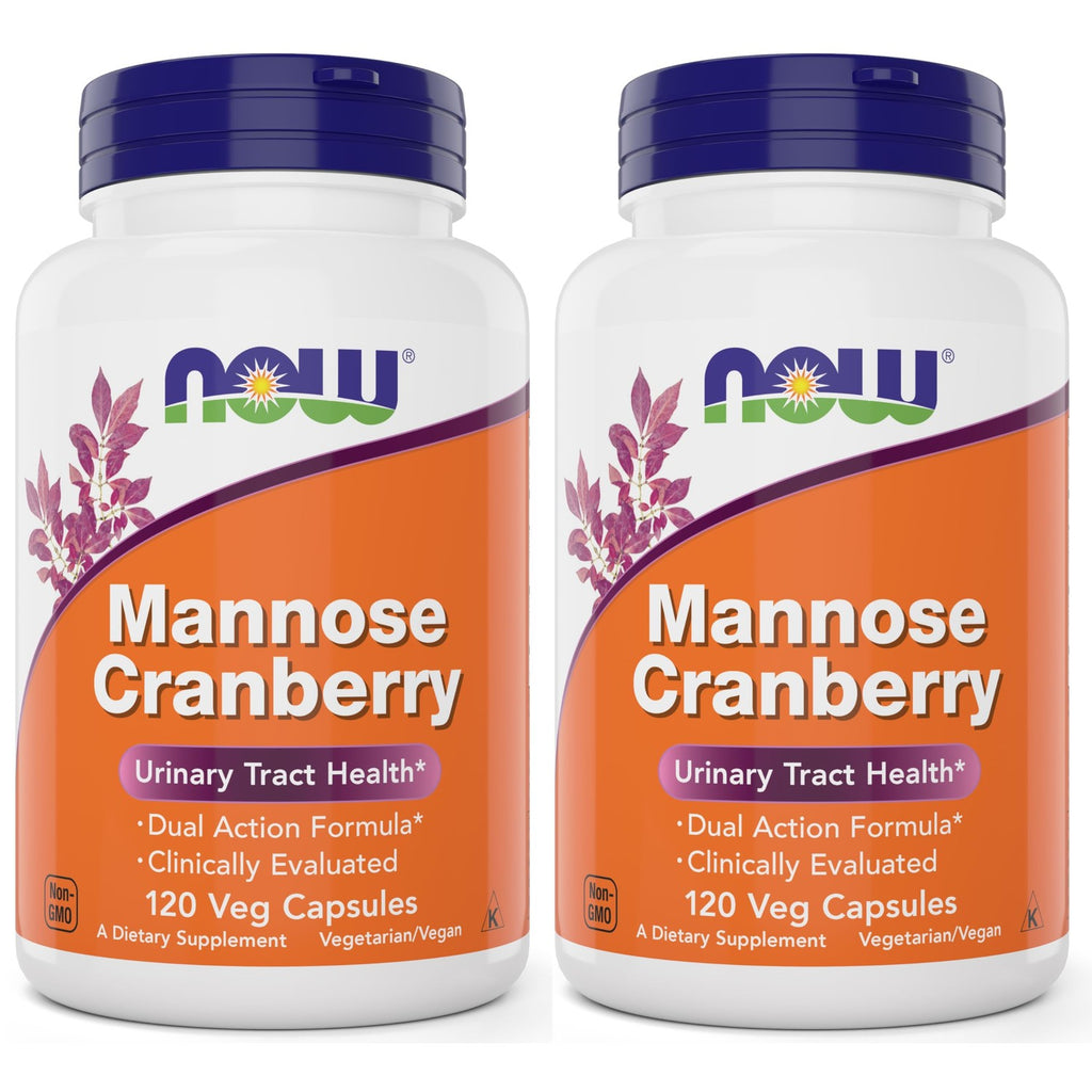 Buy now NOW Foods Mannose Cranberry, 120 Capsules (Pack of 2) - with PAC - 450mg dMannose, 250mg Whole Cranberry - Urinary Tract Health* - Vegan Friendly Supplement, Non-GMO at indiglob india
