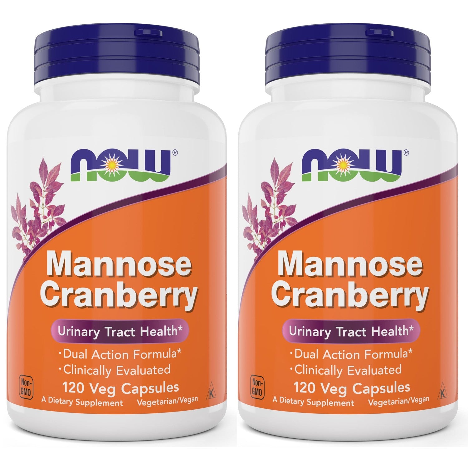 Buy now NOW Foods Mannose Cranberry, 120 Capsules (Pack of 2) - with PAC - 450mg dMannose, 250mg Whole Cranberry - Urinary Tract Health* - Vegan Friendly Supplement, Non-GMO at indiglob india