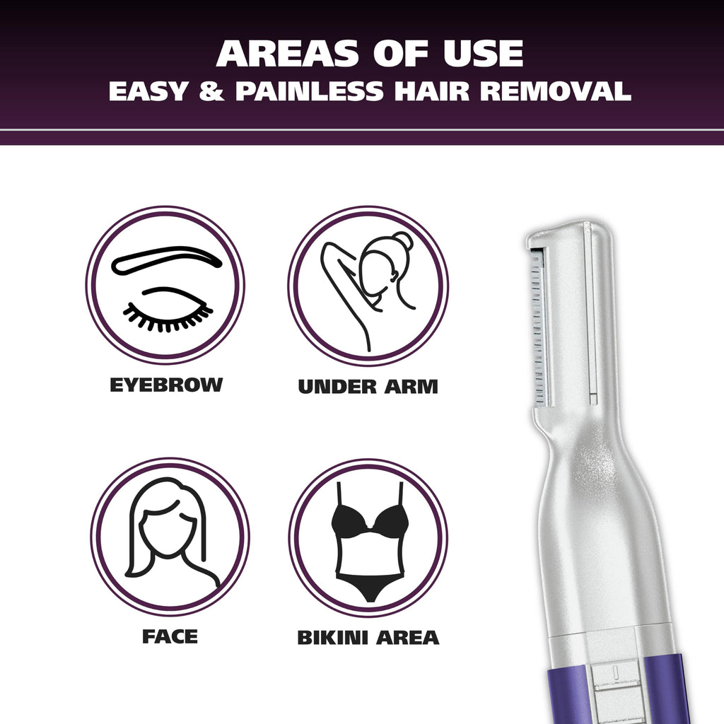Buy now Wahl Clean & Confident Female Battery Pen Trimmer with Rinseable Blades for Eyebrows, Facial Hair, & Light Grooming- Hygienic Grooming & Easy Cleaning with Battery Included - Model 5640-100 at indiglob india