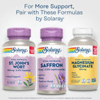 SOLARAY Saffron Extract, 30 VegCaps | Sleep & Positive Mood Support, Affron Saffron Extract, 30 Servings, Vegan, Gluten Free, Lab Verified
