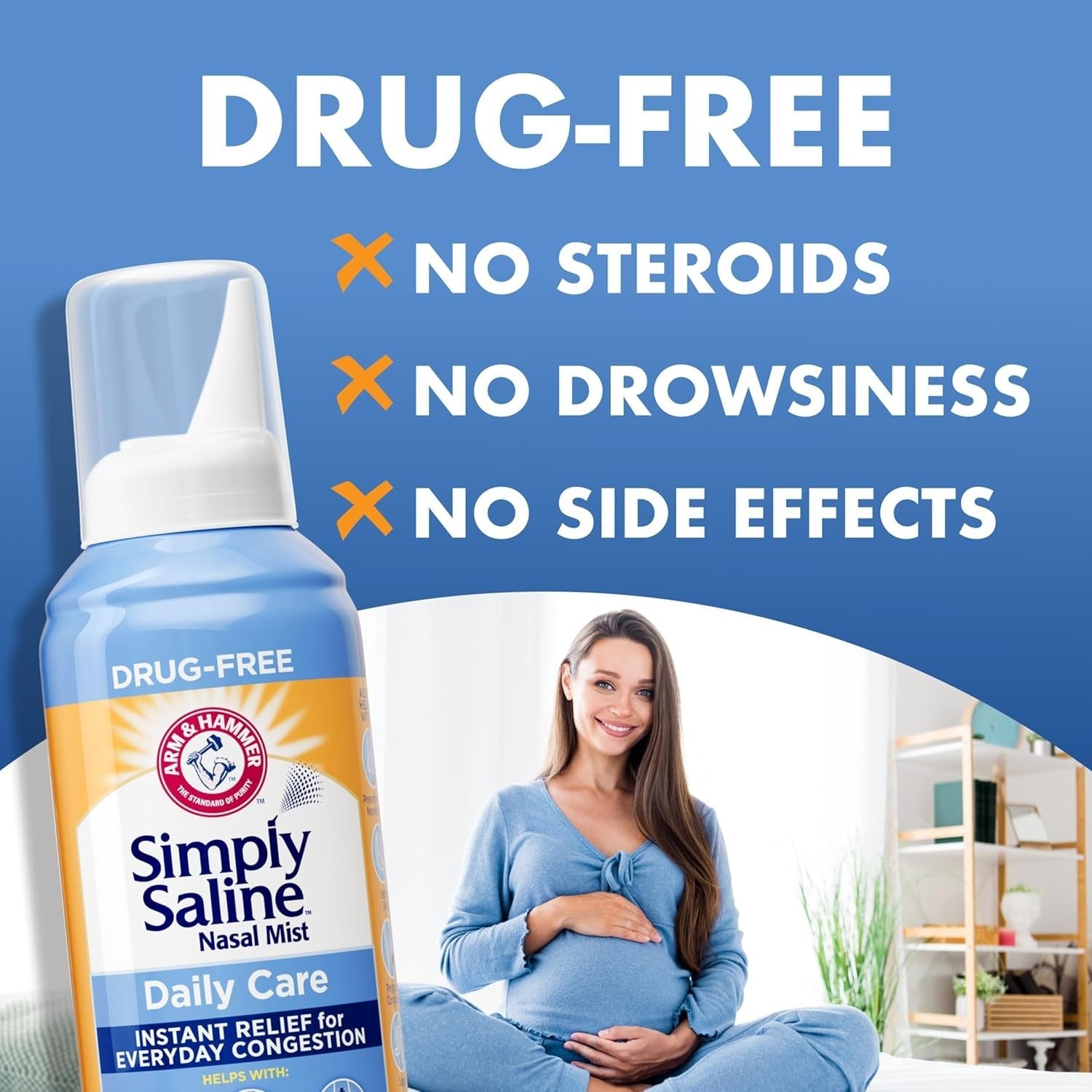 Buy now ARM & HAMMER Simply Saline Nasal Care Daily Mist 4.5oz â€“ Instant Relief for Every Day Congestion â€“ One 4.5oz Bottle at indiglob india