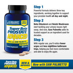 SUPER BETA PROSTATE Advanced with Saw Palmetto, Prostate Support, 60 Count | Prostate Health Supplements for Men, Bladder & Urinary Support, Promote Sleep