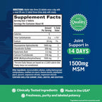 Move Free Advanced Joint Support, Glucosamine, Chondroitin + MSM - 120 ct | Supports Mobility Comfort Strength Flexibility & Bone, 40 Servings, Bone & Joint Support Supplement tablets, Fruitx-B