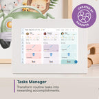Skylight Calendar Mini — 10-Inch Digital Calendar Touchscreen Display for Shared Scheduling – Interactive Planner for Chores, Lists, and Reminders, White