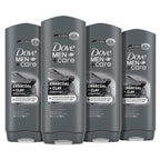 Buy now DOVE MEN + CARE Body and Face Wash Clean Comfort 4 Count for Healthier and Stronger Skin Effectively Washes Away Bacteria While Nourishing Your Skin, 18 oz at indiglob india
