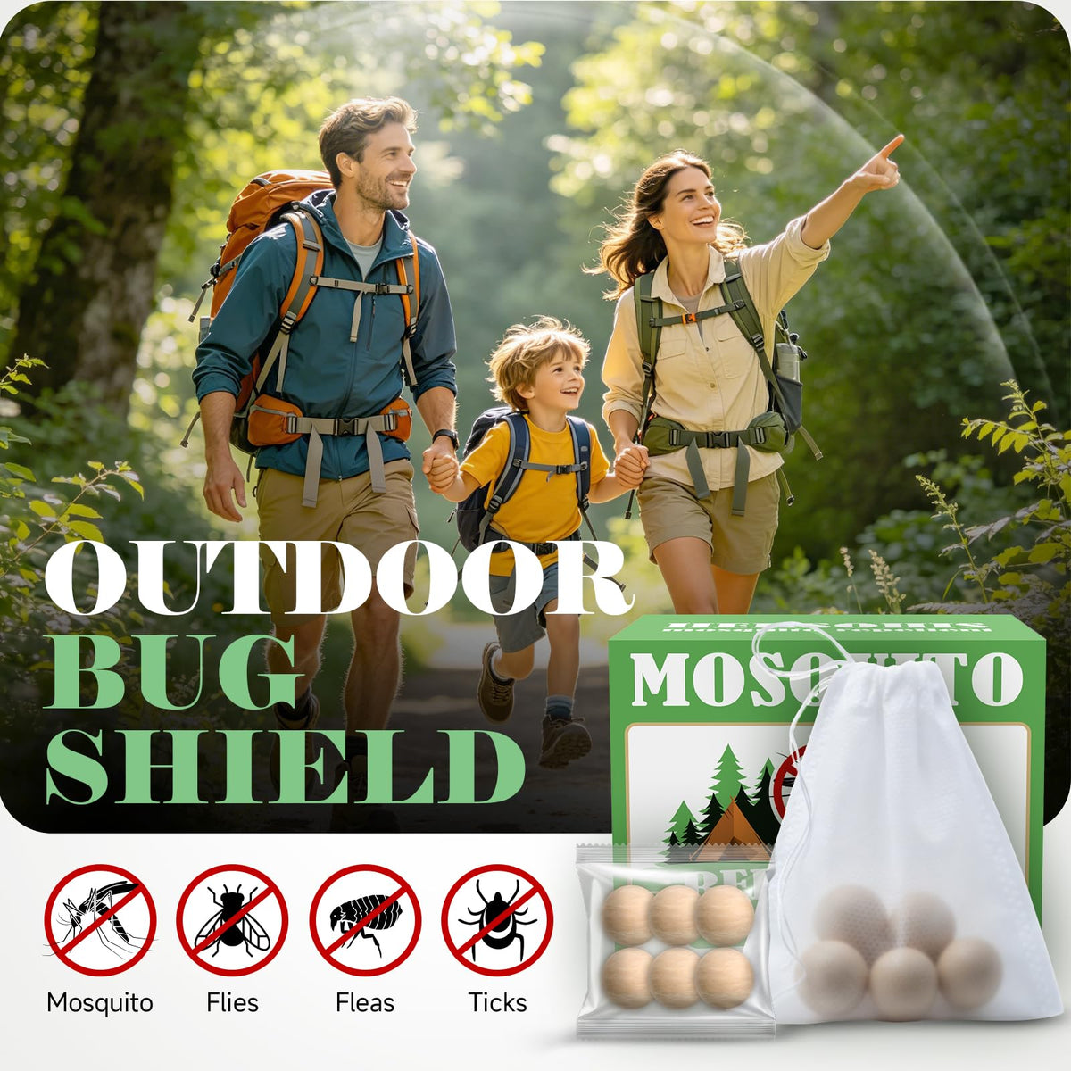 Mosquito Repellent Balls for Patio & Yard, Indoor Outdoor Mosquito Control
