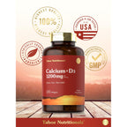 Carlyle Calcium 1200 mg with Vitamin D3 | 120 Softgels | Non-GMO & Gluten Free Supplement for Men and Women | Tahoe Nutritionals