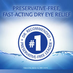 REFRESH CLASSIC Lubricant Eye Drops Preservative-Free Artificial Tears, 0.01 fl oz (0.4 mL), 30 Single-Use Containers