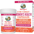 MARYRUTH'S 3-in-1 Daily Health Probiotics + Postbiotics for Women | Hormone Support & Gut Health Supplement for Women | Women’s Probiotic Supports Vaginal Health | 50 Billion CFU | Vegan | 30 ct