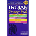 Buy now Trojan Pleasure Variety Pack Lubricated Condoms - 12 Count at indiglob india