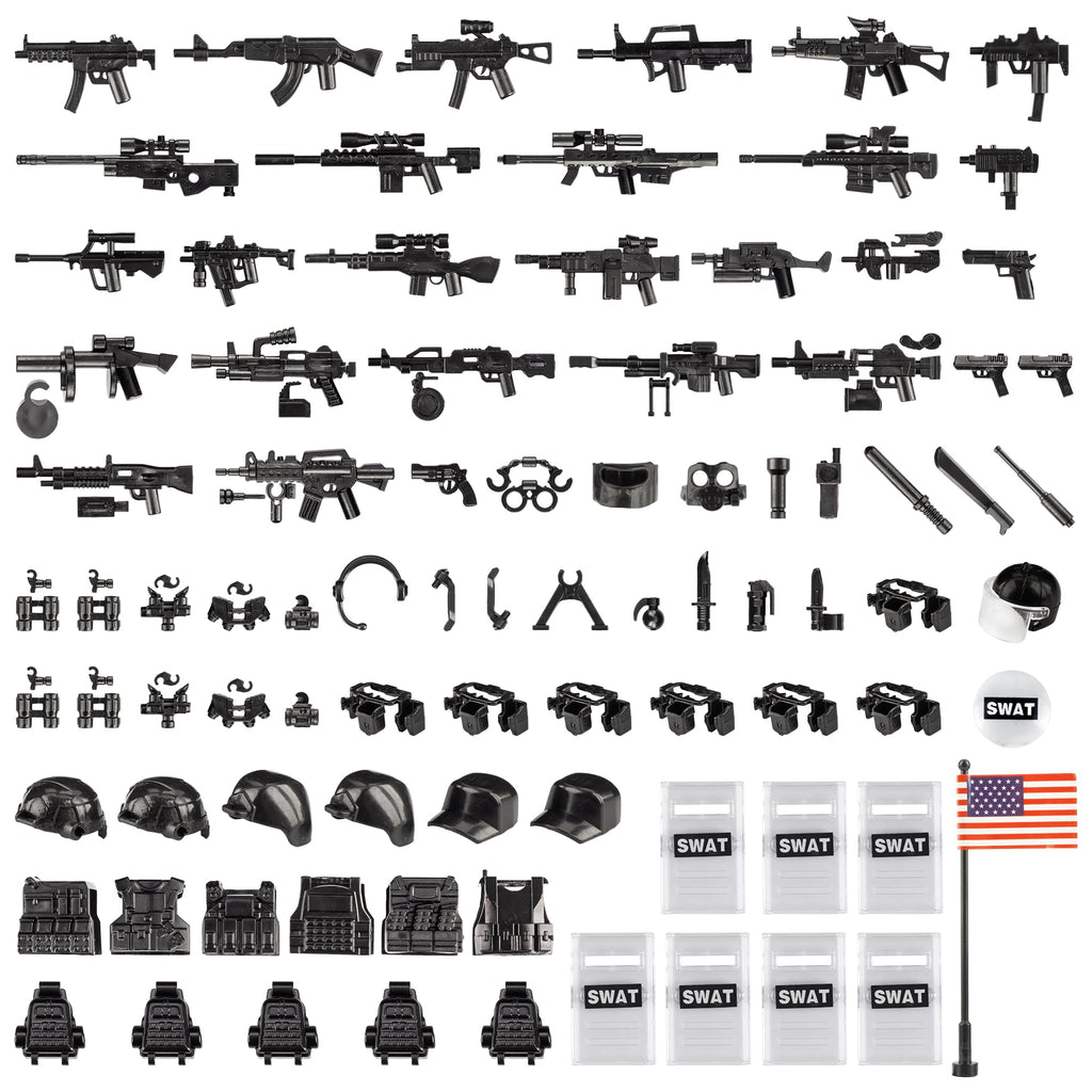 Buy now 83 Pcs Toy Soldiers Figures US Army Battle Toy Set - Weapons Pack Military Weapon Battle Building Blocks Compatible with Major Brand, 3 Years Old and up at indiglob india