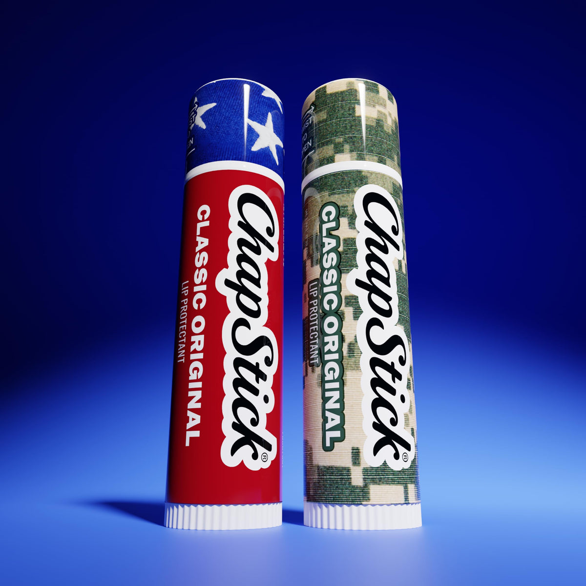 ChapStick Classic Original Americana Lip Balm with 24 Hour Moisture, 3-Pack