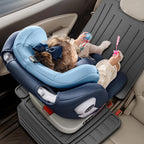 insefocc Car Seat Protector for Child Car Seat，TPE Waterproof & Anti-Slip （No Imprints）,carseat Protector car seat Cover Universal Fit for Baby & Pet Use, BPA-Free（Black -1 PC）