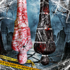 2 Packs 6ft Halloween Body Bags Decorations Outdoor, Hanging Corpse Props