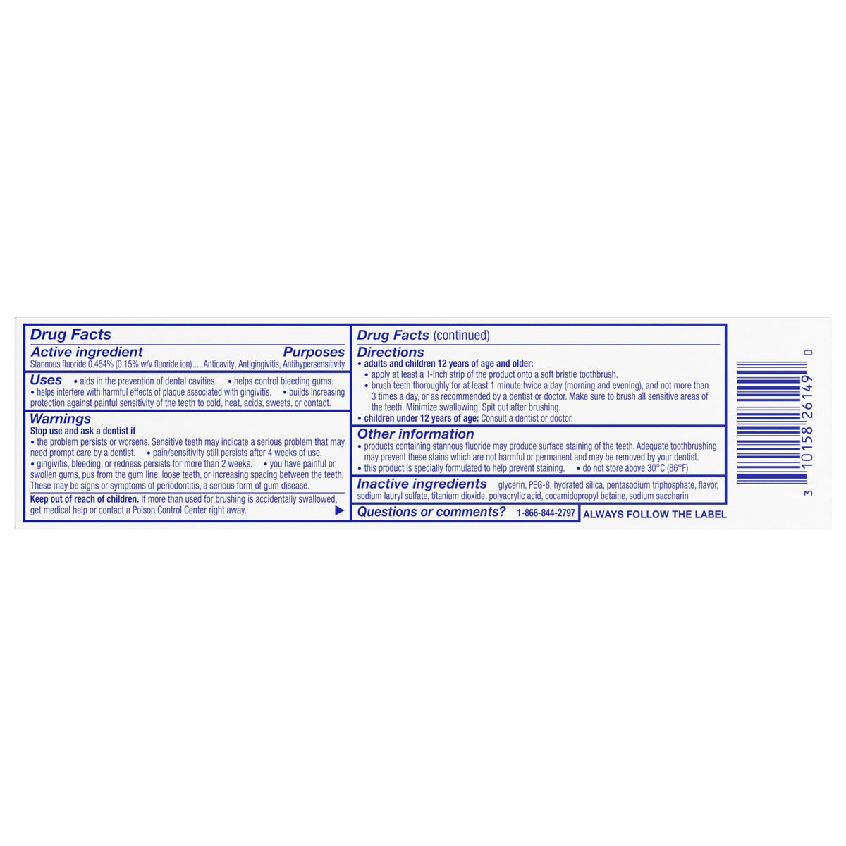 Sensodyne Sensitivity & Gum Clean & Fresh Toothpaste, 3.4 oz (Pack of 4)