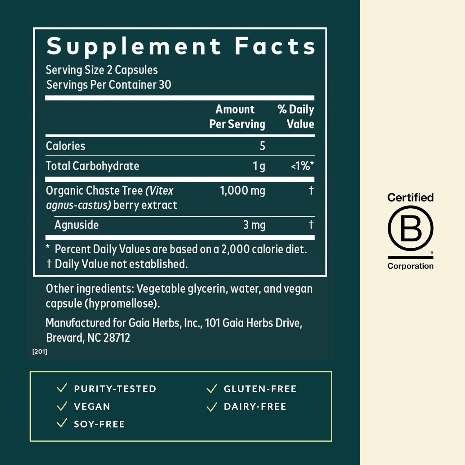 Buy now Gaia Herbs Vitex Berry - Supports Hormone Balance & Fertility in Women - 60 Vegan Liquid Phyto-Capsules (30-Day Supply) at indiglob india