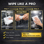 Microfiber Magic Cloth, Streak-Free Glass & Window Cleaning Cloth, 3-Pack