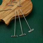 T Pins,50 Pack 2 Inch Sewing Pins for Blocking Knitting, Wig Making and Crafts, Modelling,Straight Pins T-Pins Stainless Steel Nickel Plated with Storage Box