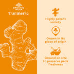 ORGANIC INDIA Turmeric Curcumin with Black Pepper - Organic Turmeric Supplement and Curcumin Supplement, Turmeric Capsules, Joint Support & Immune System Support, Whole Root, Trikatu - 180 Capsules