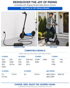 VHBW 42V 2A Charger Compatible with Segway Ninebot Electric Scooter