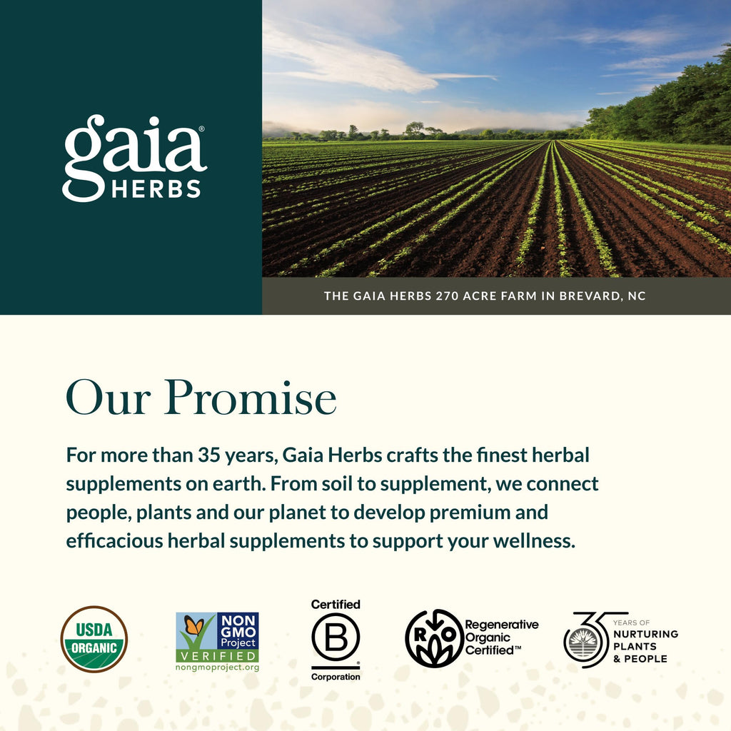 Gaia Herbs Stress Response Supplements, 30 Vegan Capsules, 15 Servings
