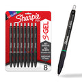 Sharpie S-Gel Gel Pens, Medium Point (0.7mm), Assorted Ink Colors, 8 Count - Back to School, Pens for Journaling & Studying Essentials