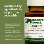 Standard Process Choline, Fat Metabolism & Liver Support, 90 Tablets