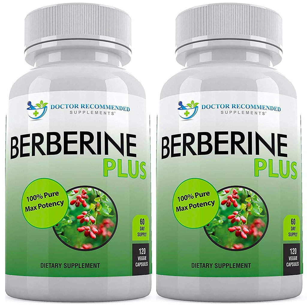 DOCTOR RECOMMENDED SUPPLEMENTS Berberine Plus 1200mg Per Serving - 120 Veggie Capsules Royal Jelly (120 Count (Pack of 3))