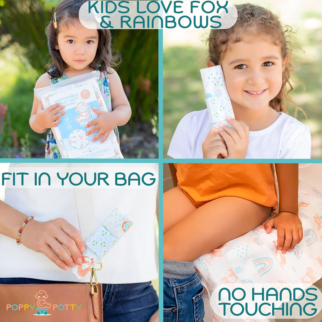 Buy now Logie & Gray Kids Disposable Toilet Seat Covers 20 Pack â€“ Extra Large, Complete Hygienic Protection, Travel-Friendly, Disposable Plastic Toilet Seat Cover â€“ Kid-Friendly Toilet Covers Disposable at indiglob india