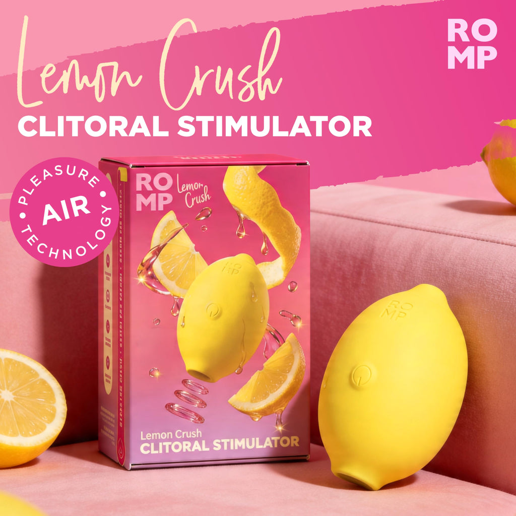 ROMP Lemon Vibrator Womens Sex Toy, 10 Mode Suction Clitoral Massager