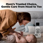 Coconut Essentials BABY OIL - Liquid Coconut oil (MCT) - No Mineral oil - Unscented Moisturizer - Infant & Newborn - Massage, Scalp Sensitive Skin, Eczema & Dry Skin Relief - Fragrance Free (6oz)