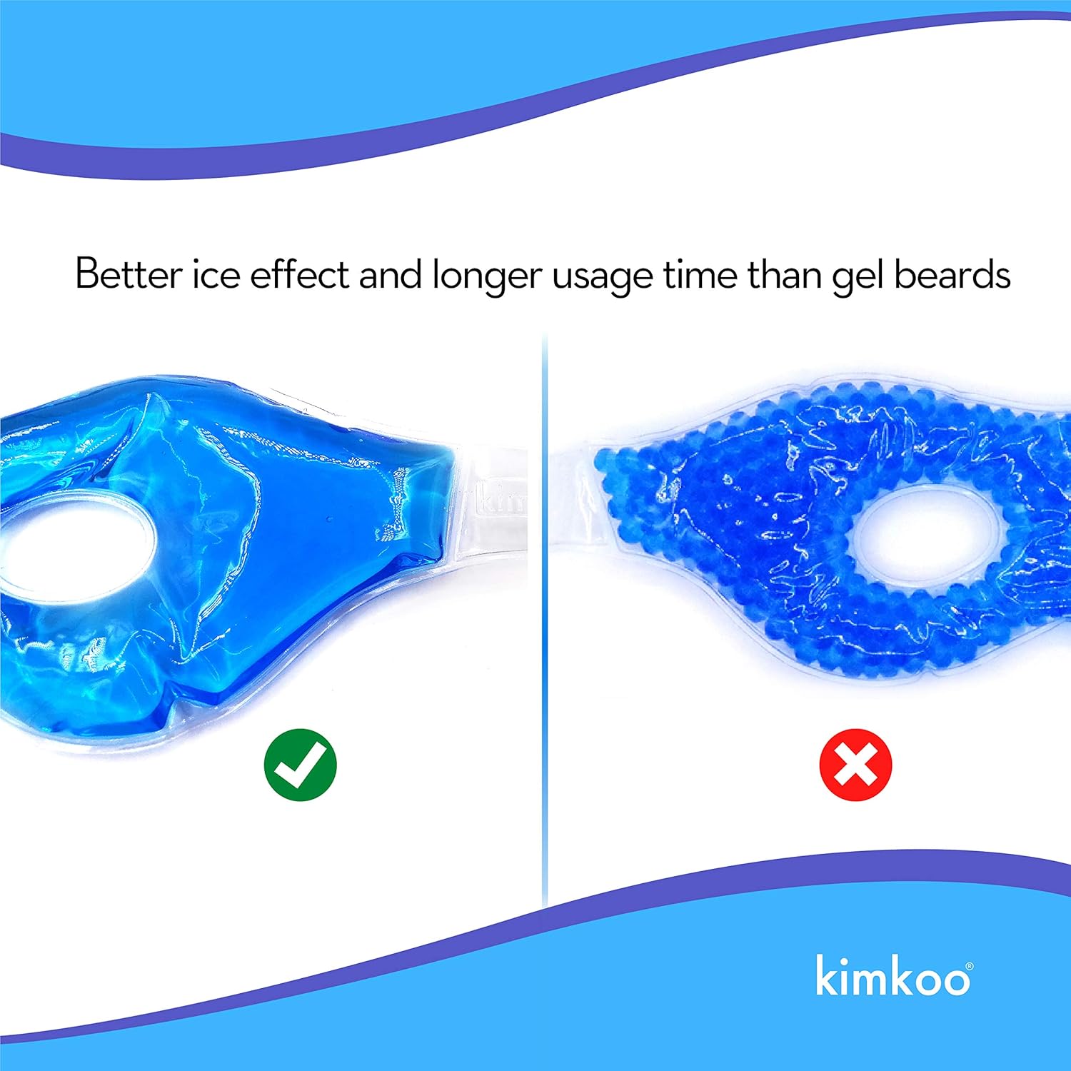 Buy now Gel Eye Mask Cold Pads&Cool Compress for Puffy Eyes and Dry Eye,Cooling Eye Ice Masks Gel Blue*1 at indiglob india