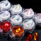 Buy now BORN PRETTY Chrome Powder Metallic Mirror Chameleon Nail Powder Auroras Mermaid Nail Powder Pigment for Nail Art Gel Polish Manicure Nail Art Decorations 9 Jars at indiglob india