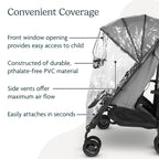 Buy now UPPAbaby G-Link and G-Link V2 Rain Shield Waterproof and Windproof Coverage Ventilated Design Quick Attachment Easy Access to Child at indiglob india