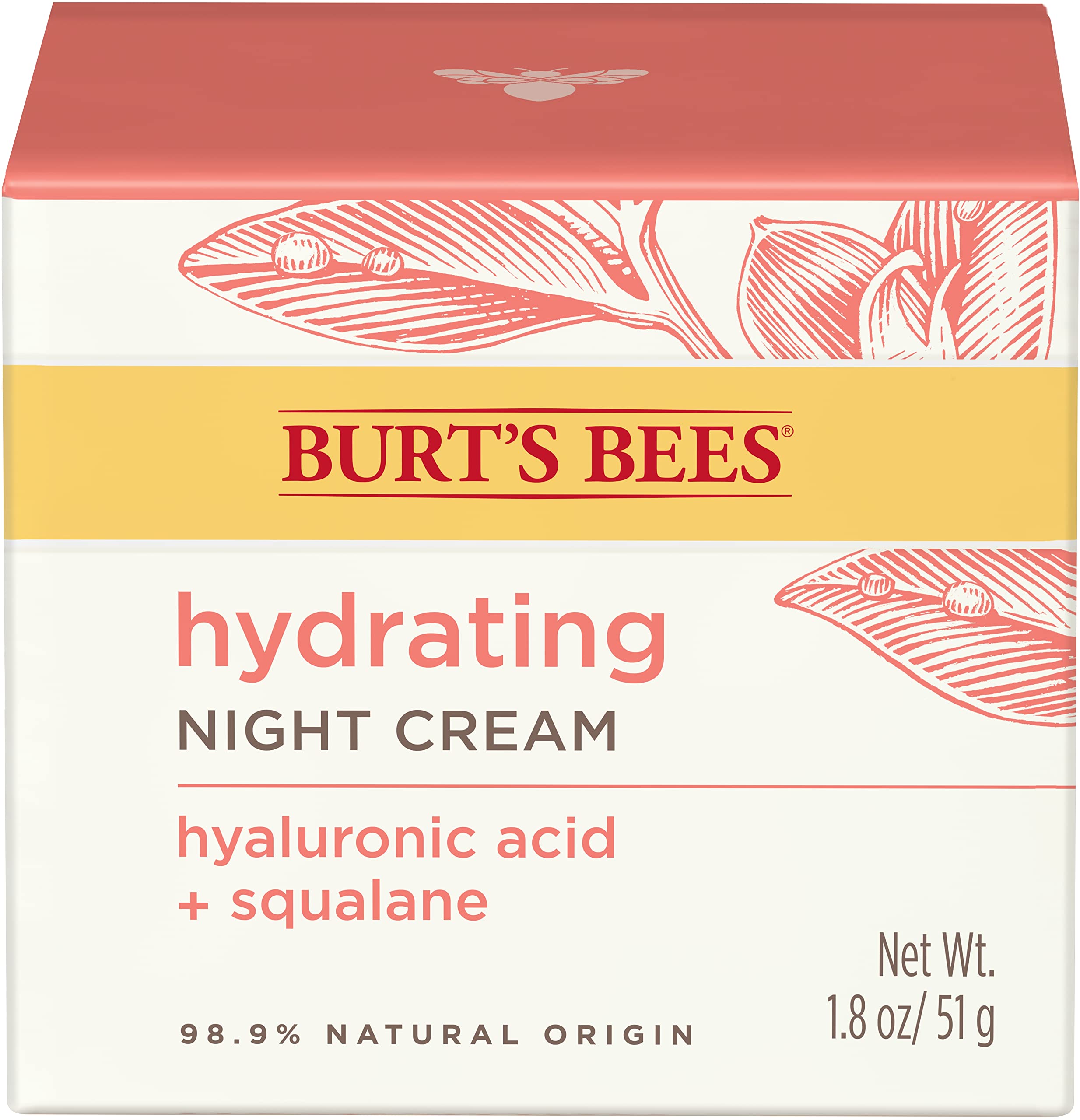 Buy now Burt's Bees Truly Glowing Night Cream Unisex 1.8 oz, White (I0115908) at indiglob india