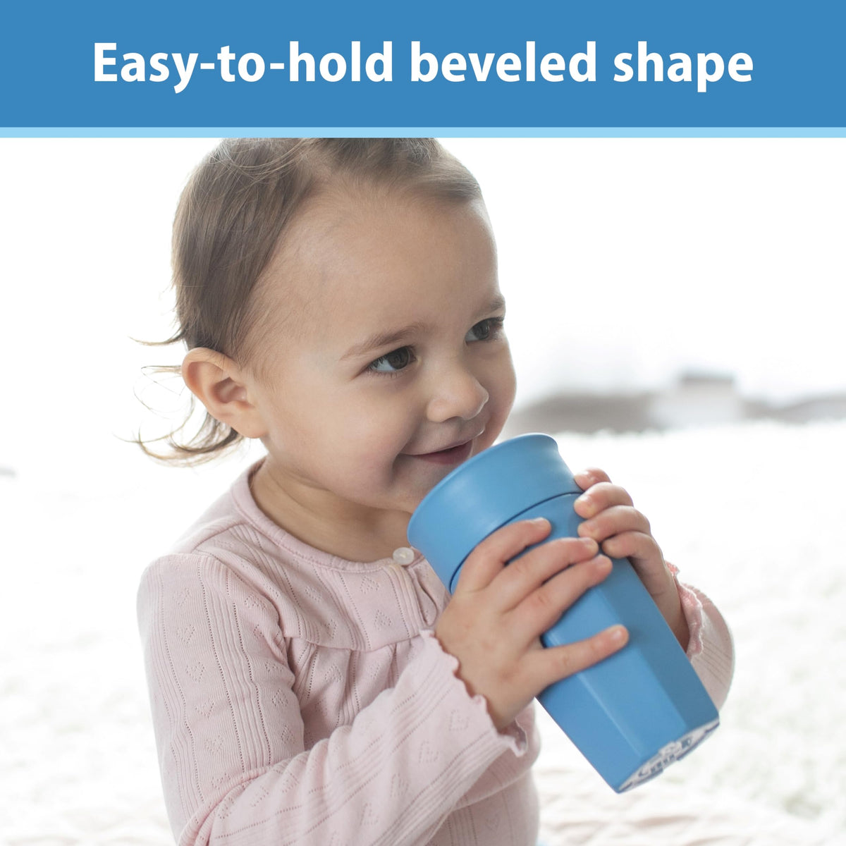 Dr. Brown's Milestones Cheers360 Spoutless Cup, Aqua & Blue, 2-Pack