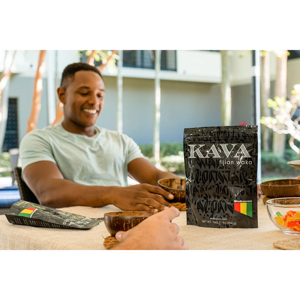 Wakacon Kava Kava Root Powder – Authentic, Noble Kava Root Powder from Fiji – Premium, Responsibly Sourced, 16 Oz