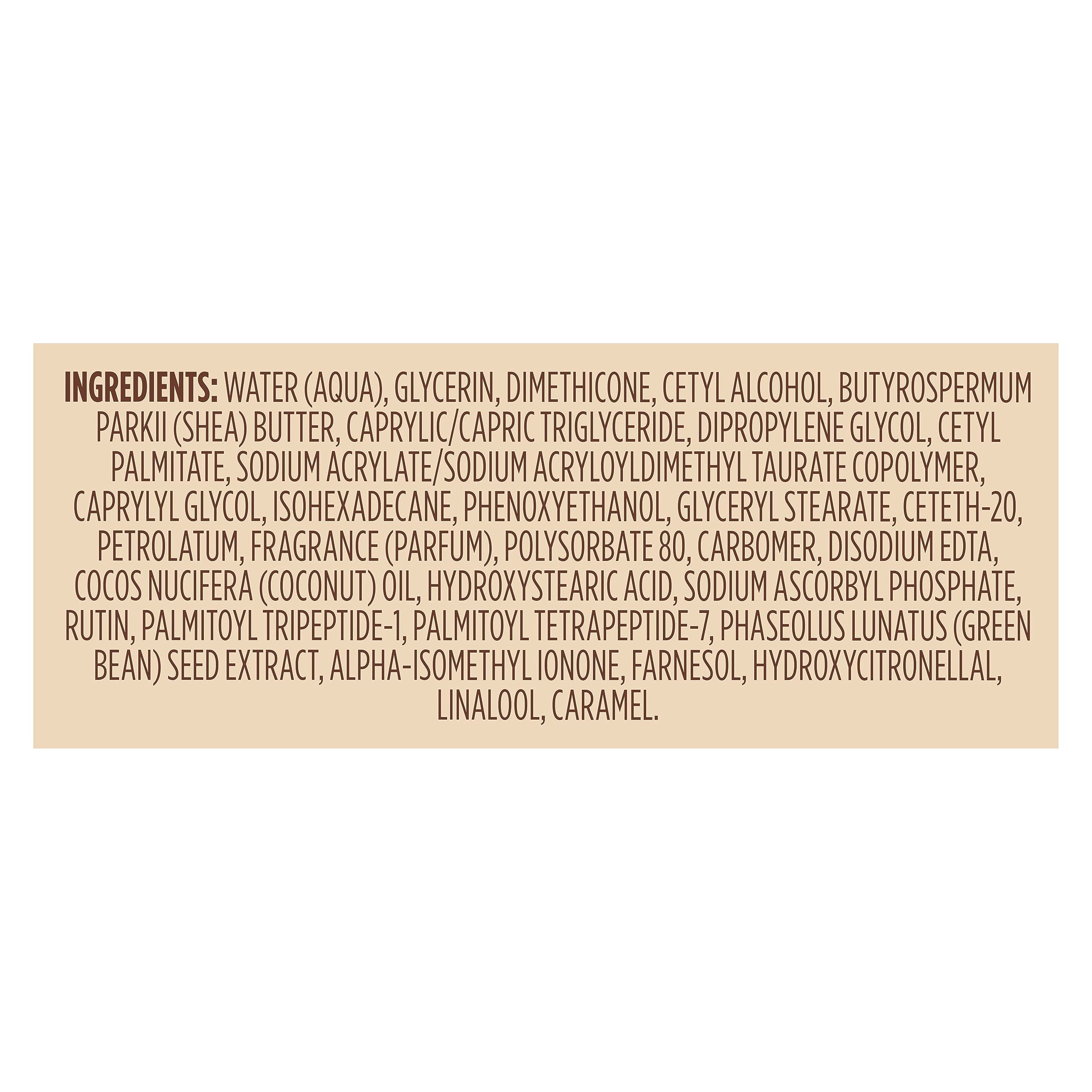 Vaseline Radiant X Deep Nourishment Body Cream 100% Pure Shea Butter, Coconut Oil, Vitamin C, & Peptides 10 oz (Pack of 6)