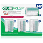 Buy now GUM Soft-Picks Original, Easy to Use Dental Picks for Teeth Cleaning and Gum Health, Disposable Interdental Brushes with Convenient Carry Case, Dentist Recommended Dental Picks, 320ct at indiglob india