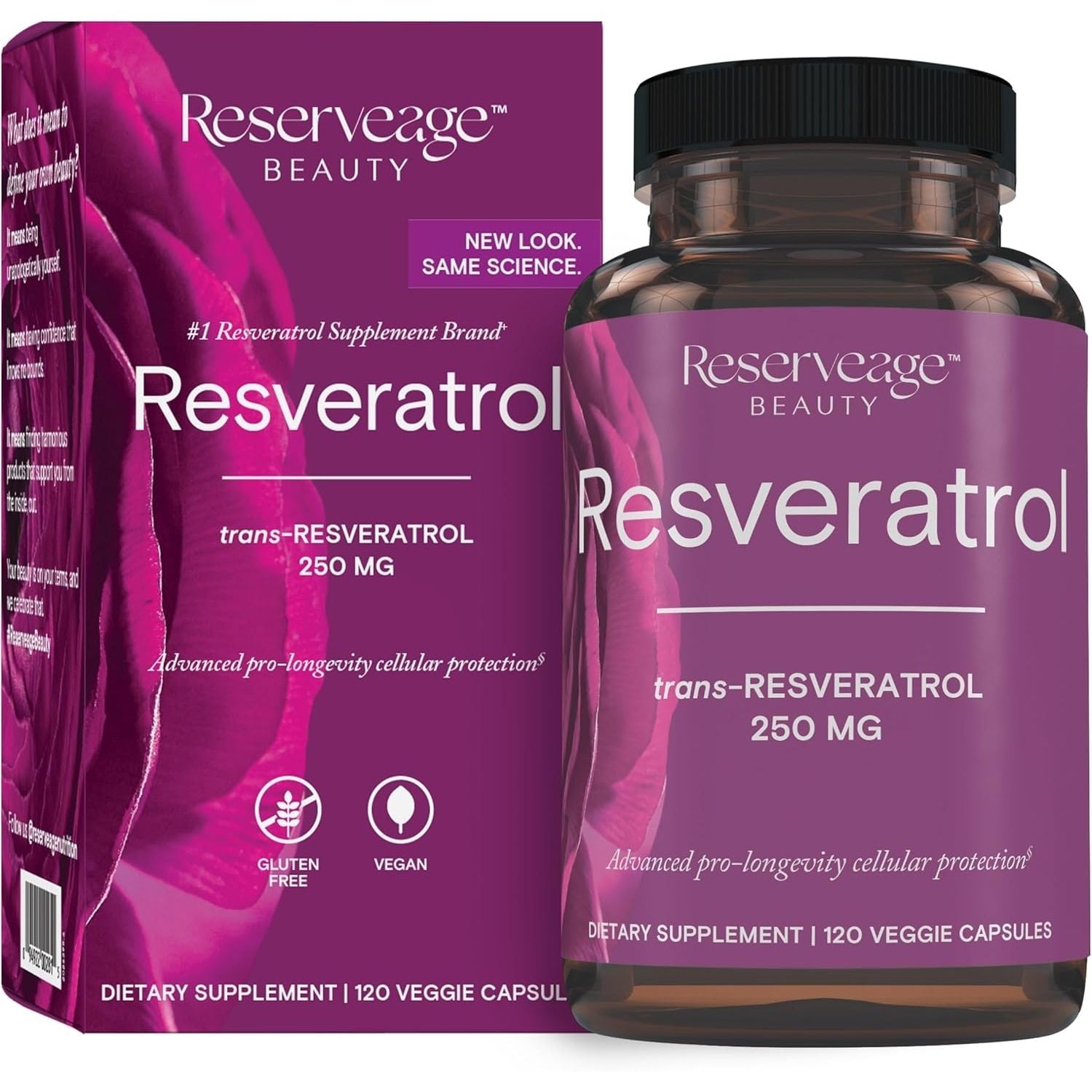 Buy now Reserveage Beauty, Resveratrol 250 mg, Antioxidant Supplement for Heart and Cellular Health, Supports Healthy Aging and Immune System, Paleo, Keto, 30 Capsules 120 Count (Pack of 1) Unflavored at indiglob india