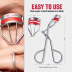 Buy now Revlon Triple-Stepped Lash Curler, Eyelash Lift For a Super-Curled Look in One Squeeze, 3-Tiered Pads for Gentle, Tug-Free Curling, 1 Count at indiglob india