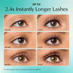 Thrive Causemetics Liquid Lash Extensions Mascara, Brown Black Shade | Tubing Formula Lengthens, Volumizes & Curls, Smudge Proof, Washable, No Clumping or Flaking, Cruelty Free, Crystal Shade