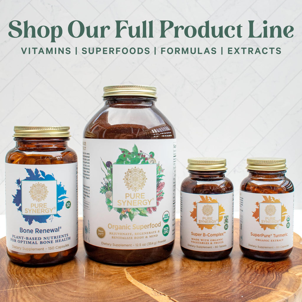 Pure Synergy Pure Radiance C Organic Vitamin C Capsules (90 Capsules) | 100% Natural, Whole Food, Non-GMO Supplement with Organic Camu Camu, For Immune & Collagen Support