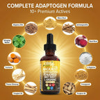 Clean Nutra Organic Maca Root Liquid Drops with Ashwagandha, Fenugreek, Beet Root and L-Arginine Liquid Multivitamin for Women and Men - Adapto Drive