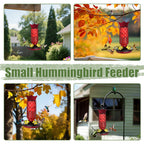 Hummingbird Feeders for Outdoors Hanging, 16 oz Plastic Hummingbird Feeders