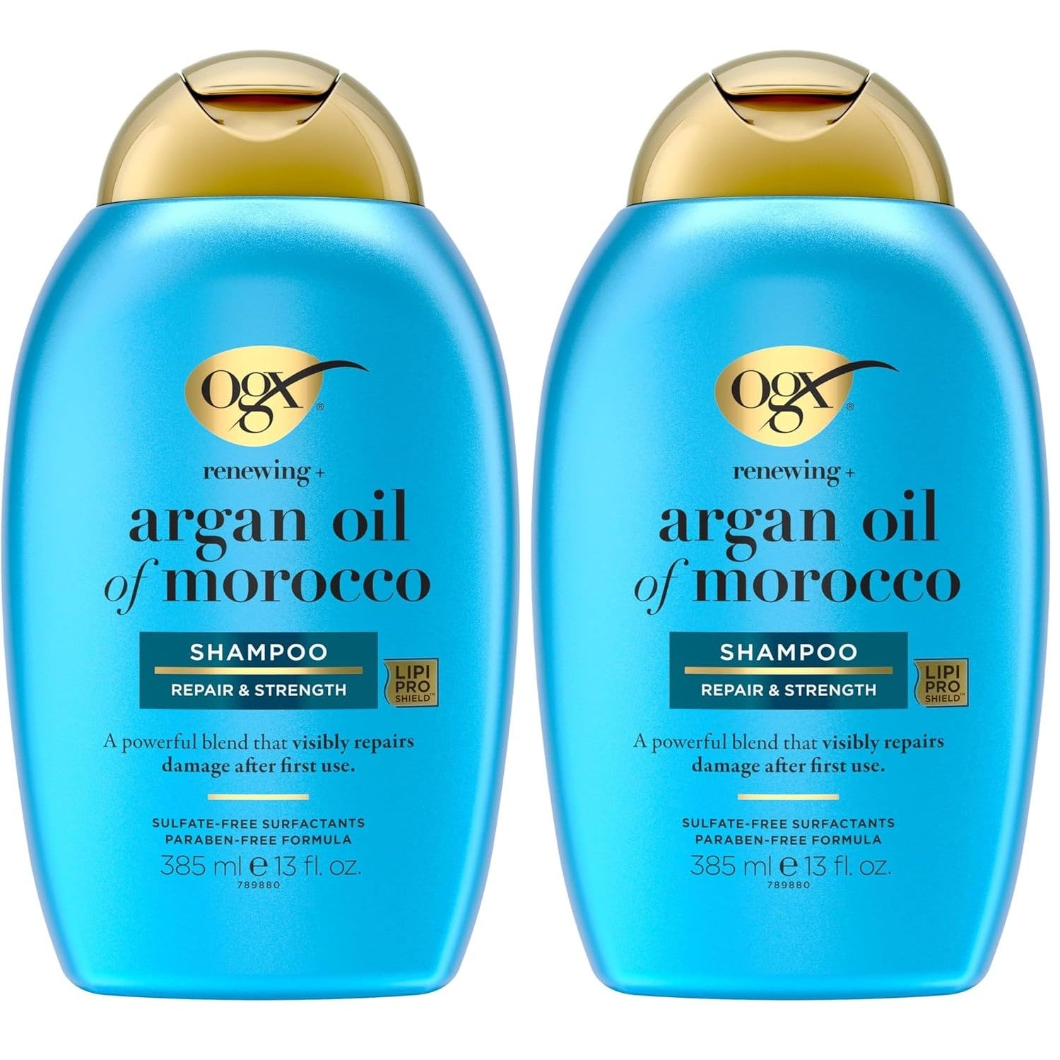 Buy now OGX Renewing + Argan Oil of Morocco Shampoo, Damage Repairing Shampoo & Argan Oil to Help Strengthen & Repair Dry, Damaged Hair, Paraben-Free, Sulfate-Free Surfactants, 13 fl. Oz 13 Fl Oz (Pack of 2) Shampoo at indiglob india
