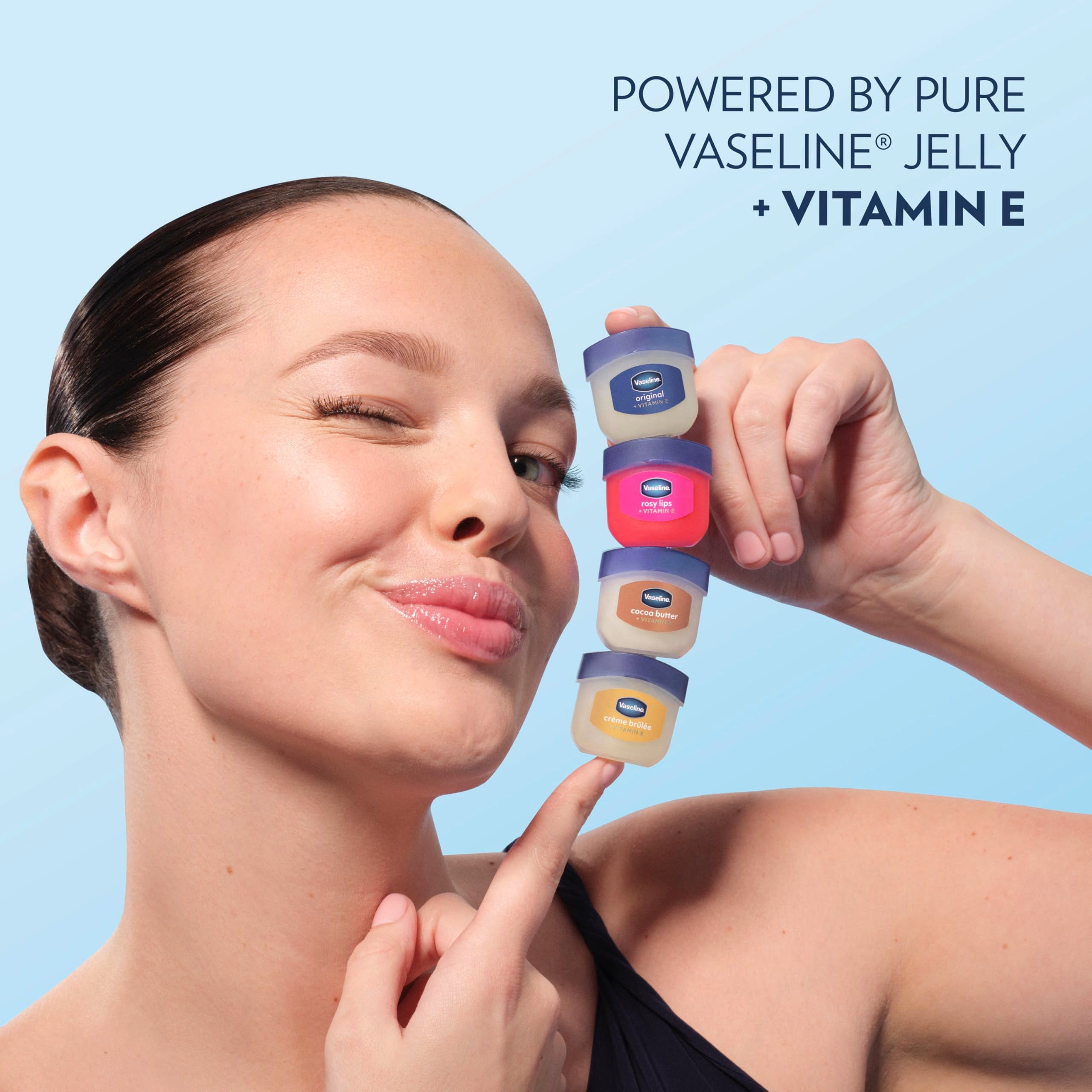 Vaseline Lip Therapy 2 Pack Original Mini For Dry, Chapped Lips Hydrating Lip Balm 0.5 oz