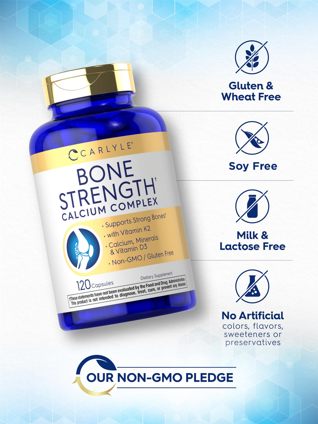 Carlyle Bone Strength Calcium Complex Supplement